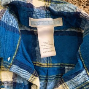Janie & Jack boys flannel button up
